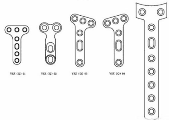 Profiled Titanium Bone Plates