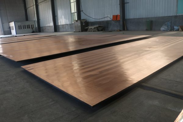 Titanium copper clad plate